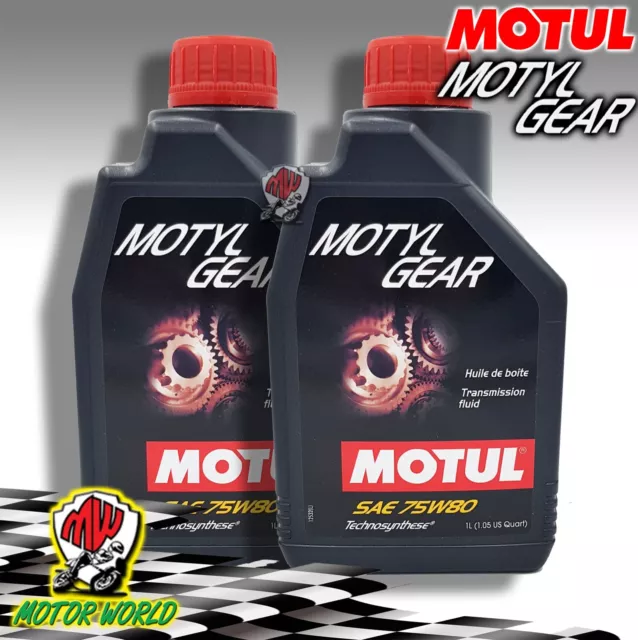 Motul Motyl Gear 75W80 Olio Trasmissione Cambio differenziale GL4 GL5 2 Lt Litri