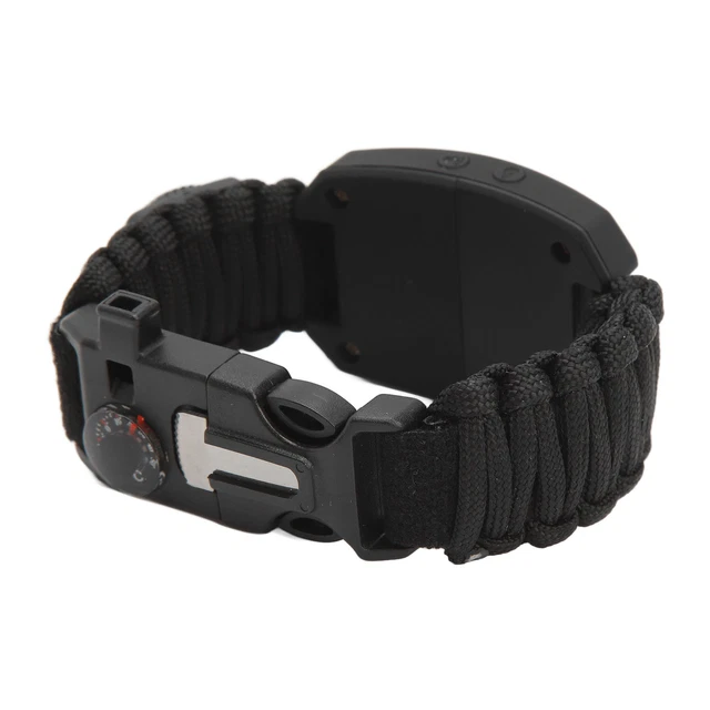 Allarme auto-aiuto forte luce suono portatile corda di nylon multifunzionale anziano GF0