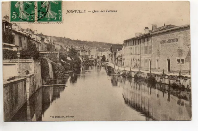JOINVILLE Haute Marne CPA 52 le quai des Peceaux - building material