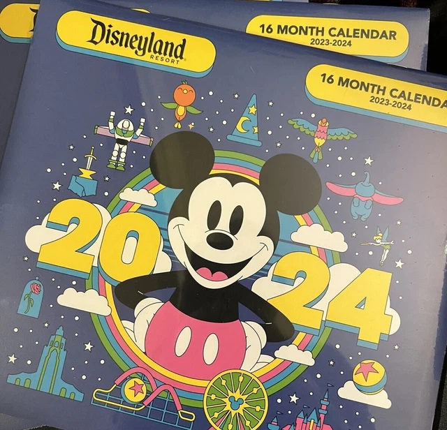 2024 DISNEY PARKS Disneyland Mickey Mouse 16 Month Calendar 25.99