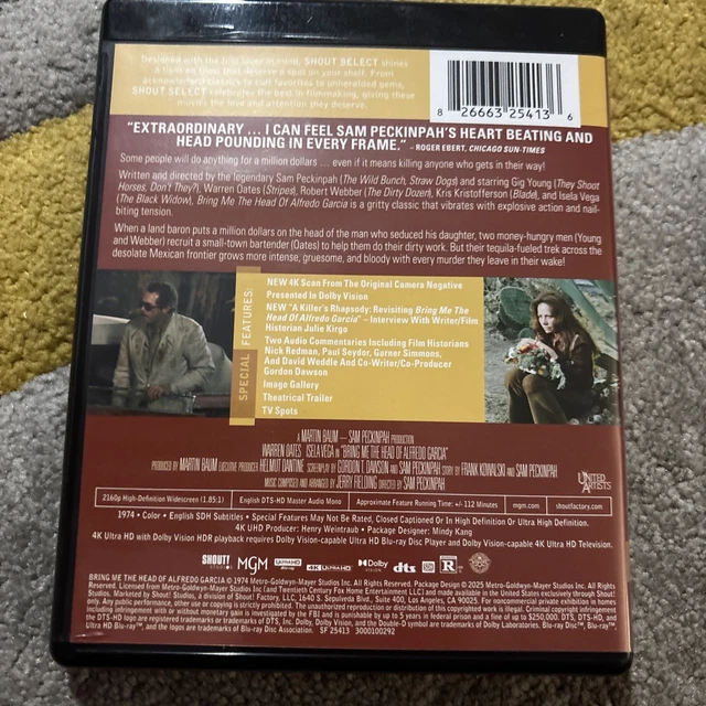 BRING ME THE Head of Alfredo Garcia (4K UHD Blu-ray) £24.62 - PicClick UK