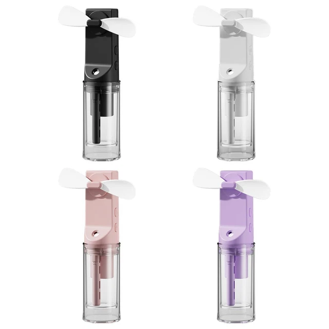 Ventilateur Portable 3 En 1 – Brumisateur, Humidificateur, 600 Ml, Blanc, Rechargeable