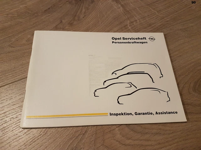 NUOVO libretto assegni Opel libretto di servizio stand 1998 bianco vuoto Corsa Astra Zafira Vectra