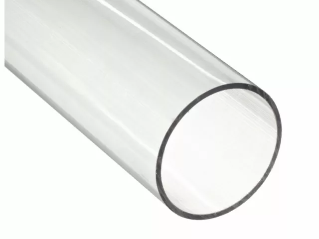 Plastic Tube Acrylic Perspex® 400mm, 500mm, 600mm Long 30mm to 70mm Diameters