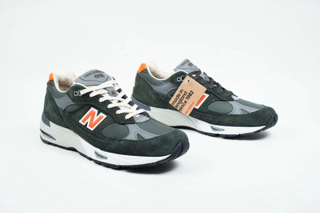NEW BALANCE 991 Made In England Uk M991Tnf Green Orange