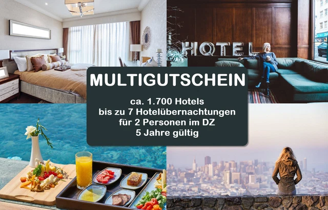 *WOW* 7 Nächte für 2 Personen, ca. 1.700 Hotels bis 5* n. Wahl, -80% (UVP €359)