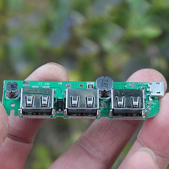 3 Way USB Power Bank Battery Charger Module Circuit Strip Output 5V 3A J2