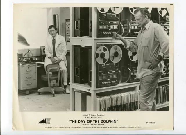 Day of the Dolphin-George C. Scott and Fritz Weaver-8x10-B&W-Still