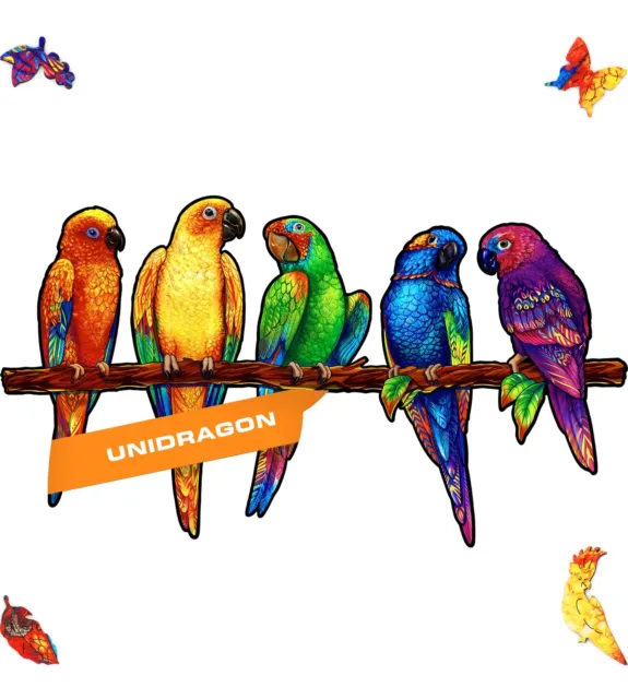 UNIDRAGON Wooden puzzle parrot 72 x 40