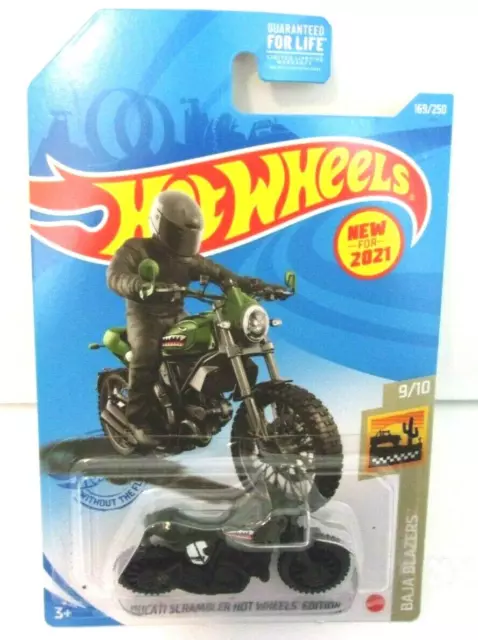 Mattel Hot Wheels Ducati Scrambler Baja Blazers Flat Green 9/10 HW Edition