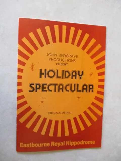 1980 Eastbourne Royal Hippodrome Holiday Spectacular Variant Programme