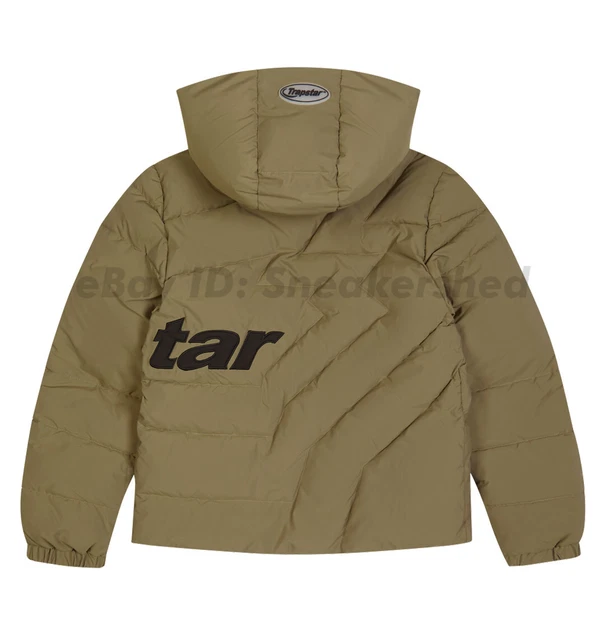 TRAPSTAR HYPERDRIVE PUFFER Jacket Dark Olive Green Mens Size Small