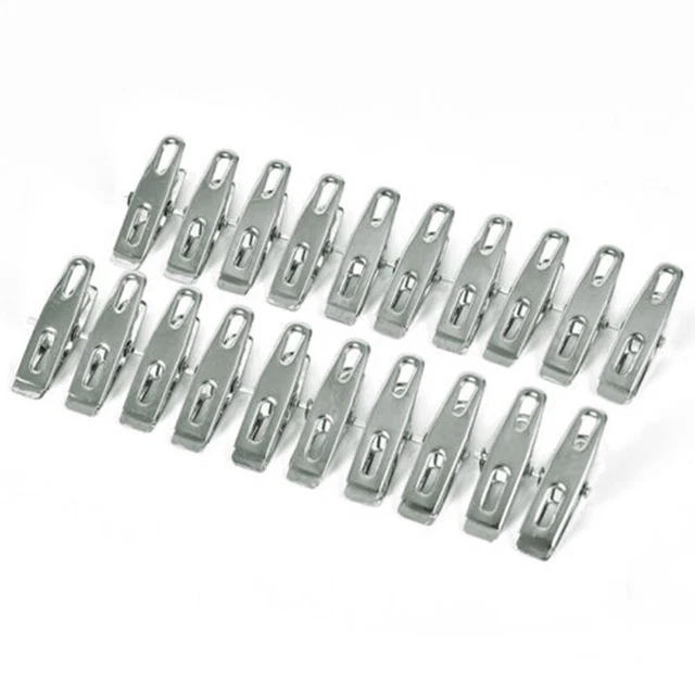 Clip per abbigliamento acciaio inox di alta qualità clip per asciugare i vestiti - 40 pz.