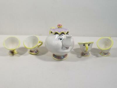 disney mrs potts and chip set