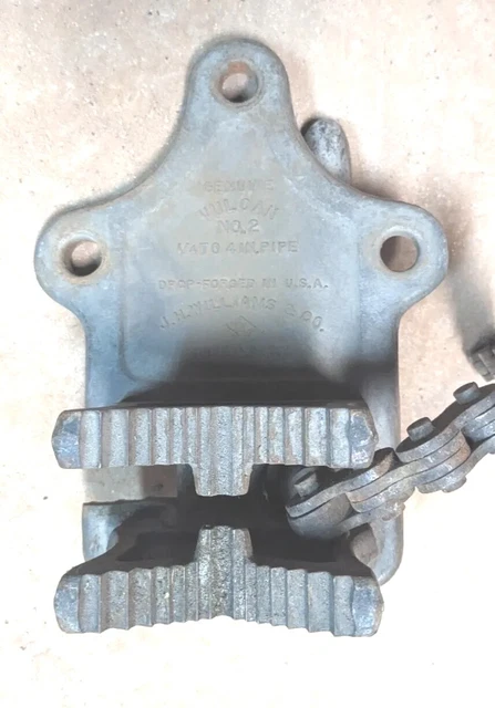 Vintage Pipe Vise J. H.  Williams  No. 2  Vulcan  Plumbers Vise  1/4"  -  4"