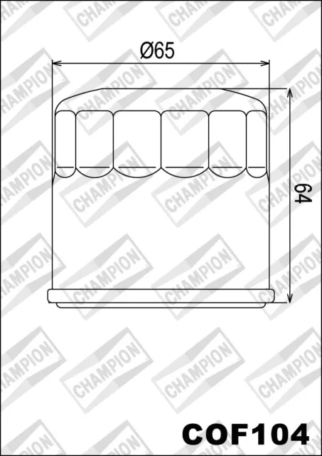 COF104 Oil Filter CHAMPION Triumph Rocket III Roadster/Touring 2300 2016