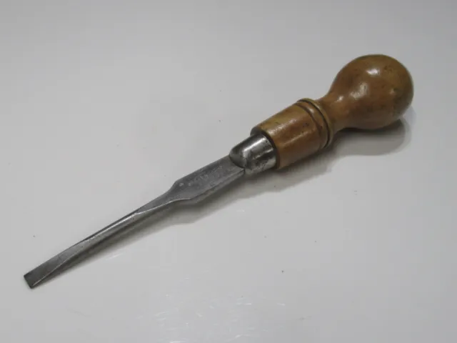 Stunning Vintage Spear & Jackson 8" Cabinet Makers Screwdriver Boxwood Handle