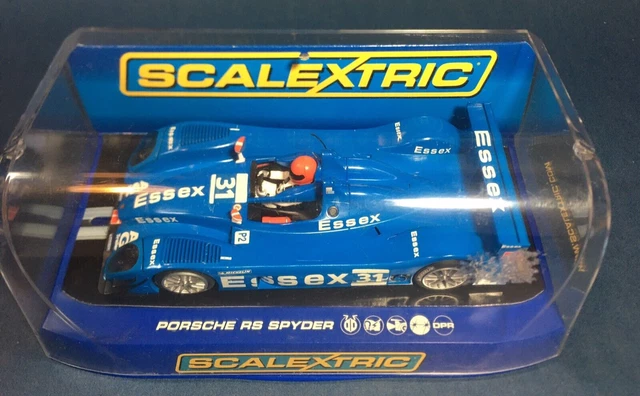 SCALEXTRIC C3086 PORSCHE RS Spyder Team Essex No. 31 Blue BNIB 