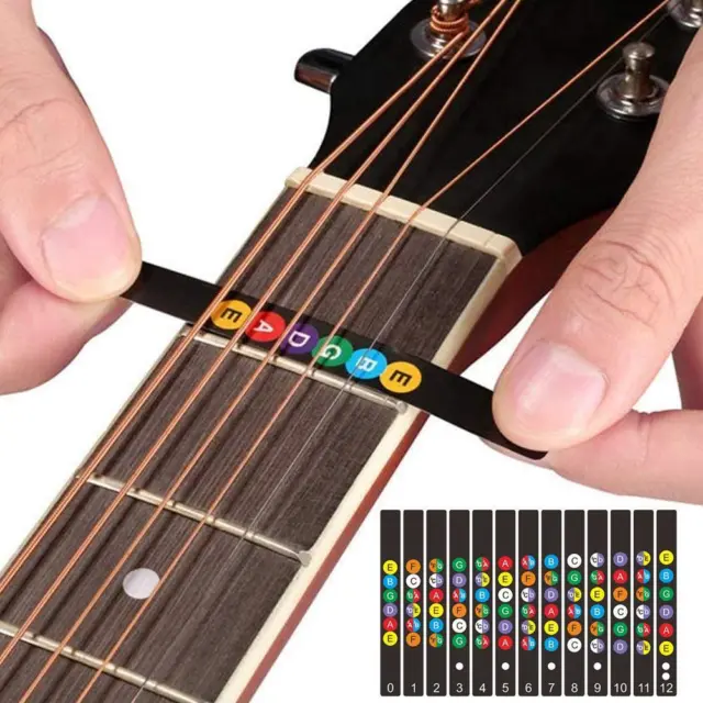 Guitar Scale Name Stickers Electric Guitar Beginner Hot new Q5Y4 D6 Y5W7