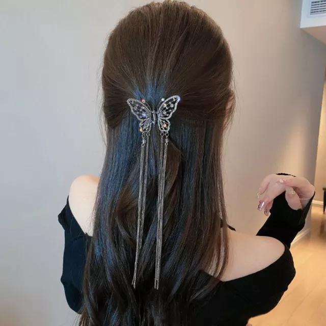 Clip para el pelo con borla de perla Garra de pelo Accesorios para el cabello