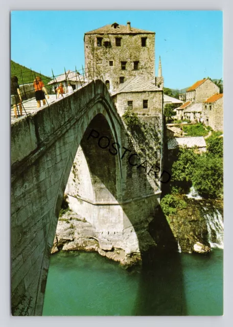 Postcard Bosnia and Herzegovina Mostar The Old Bridge (I14)