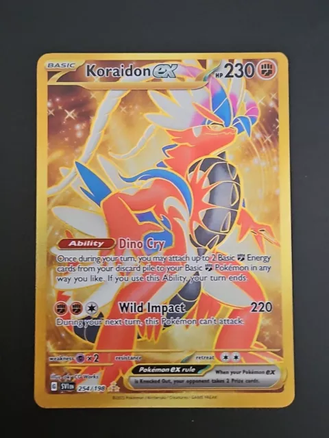 Pokémon TCG Koraidon ex Scarlet & Violet Base Set 254/198 Holo Hyper Rare