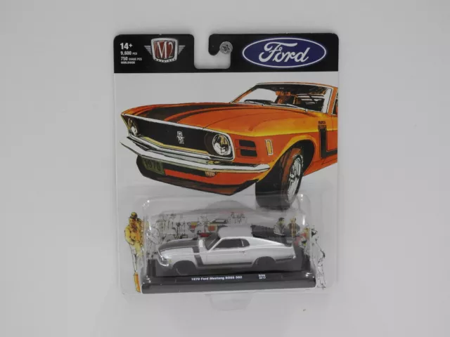 1:64 1970 Ford Mustang Boss 302 "Ford" M2 Machines 11228-R96 23-17