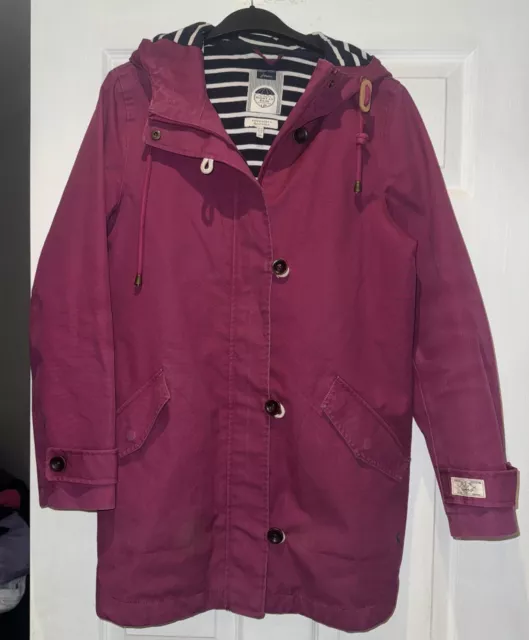JOULES COAST MID Berry Colour Waterproof Breathable Coat Jacket Size 12 VGC 18.00 PicClick UK