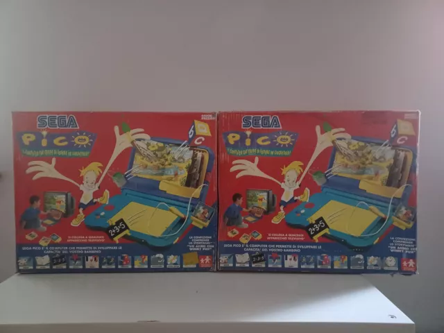 SEGA PICO lotto di due pezzi in box, incompleti (da testare)