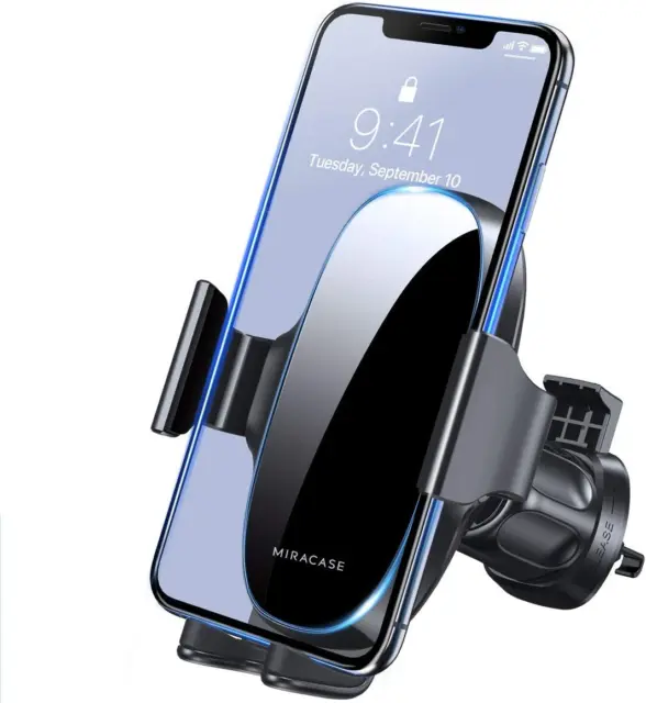 Baseus Air Vent Magnetic Car Mount Cable Clip pour Samsung Galaxy S20 -  Support de téléphone de voiture - Grille de ventilation - Magnétique - Noir