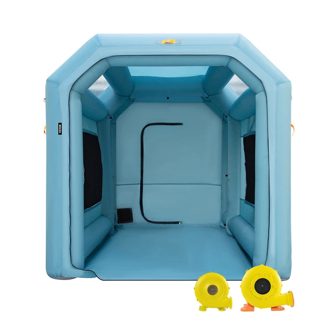 VEVOR Inflatable Spray Booth Car Paint Tent 13x8x8.2ft Filter System 2 Blowers