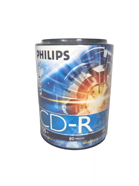 Philips CDR7D52NH/17 700MB 80-Minute 52x CD-Rs (100-ct Cake Box Spindle)