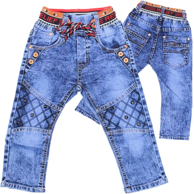 Kinderjeans Jungen Kinderhose Jeanshose elastischer Bund Kinder Jeans Gummizug