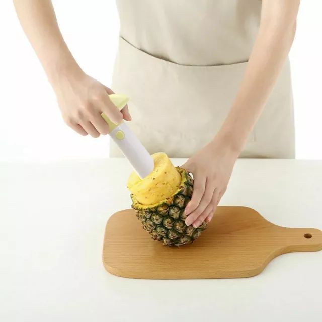 Fruit Utensil Cutter Corer PINEAPPLE Slicer Peeler Plastic Gadget Fruit tool AU 3