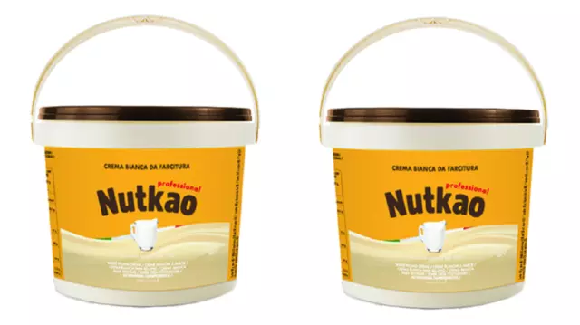 2X Nutkao Crema Bianca Secchio Da 3 Kg
