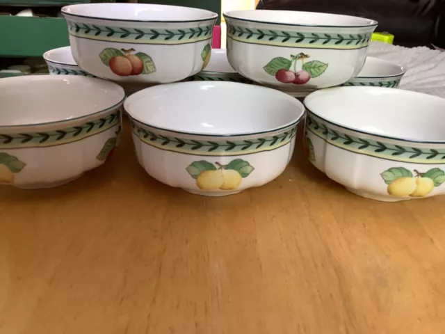 Velleroy & Boch Giardino francese fioritura 8 ciotole frutta/bacche 11,5 cm e profondità 5 cm.