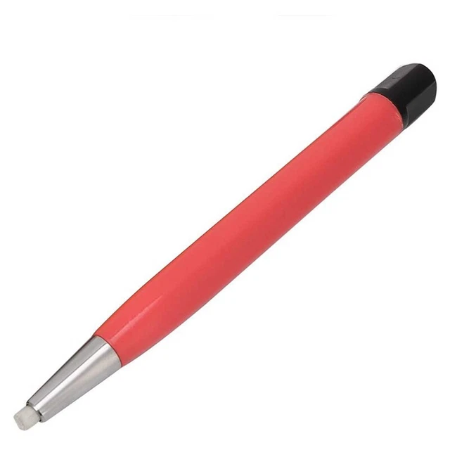 Practical Watch Rust Removal Brush Pen Glass Fiber / Brass / Steel Clean Scooi