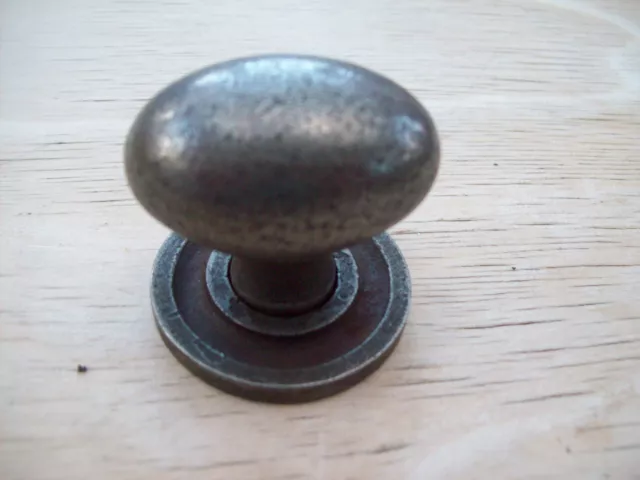 Wrought Cast Iron Antique Oval Cupboard Drawer Kitchen Door Knobs Pull Handle