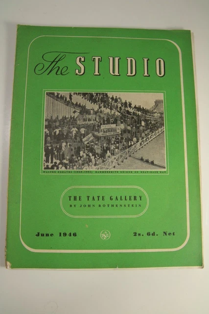 First Studio Magazine THE STUDIO MAGAZINE June 1946 Frank Wood, Royal Copenhagen Porcelain £6 ...