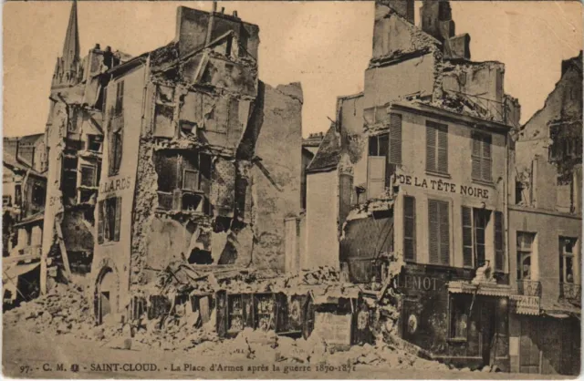 CPA ST-CLOUD Place d'Armes MILITARY WAR 1870 (50319)