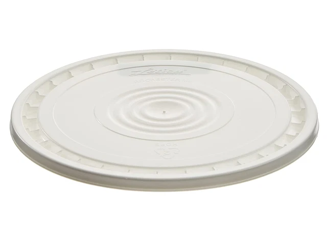 Reusable Easy Peel Lid for 3.5, 5, 6, and 7 Gal Buckets, HPDE, White