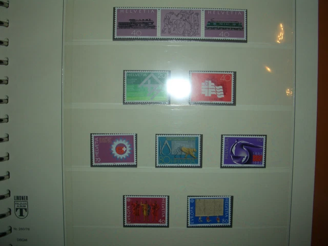 Schweiz: Postfrisch ca. 1976-82, reiner Franco Wert o. Z. 127 CHFR in Lindner A. 3