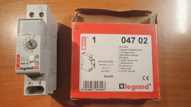 Legrand 04710, Préavis D'extinction Minuterie Pour Cage D'escalier, 5A, Occasion