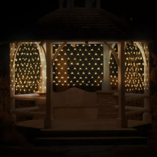 Guirlande lumineuse filet 320 LED intérieur/extérieur blanc froid/chaud au choix