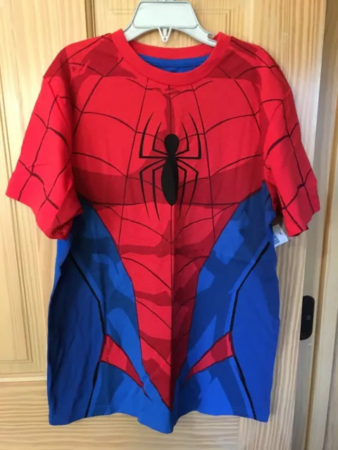 NWT Disney Store Parks Spiderman T Shirt Tee Boy Avengers costume S,M,L