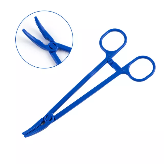 Medical  Hemostat Forceps Sharp Mouth Pliers Surgical Cottonball Sponge Clamp HF
