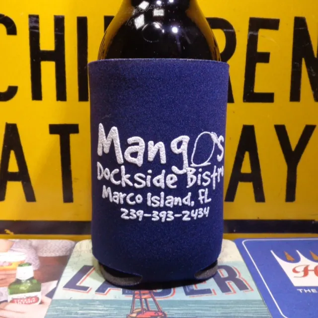 MANGO'S DOCKSIDE BISTRO - MARCO ISLAND, FLORIDA "Koozie x1" NOS - New Old Stock