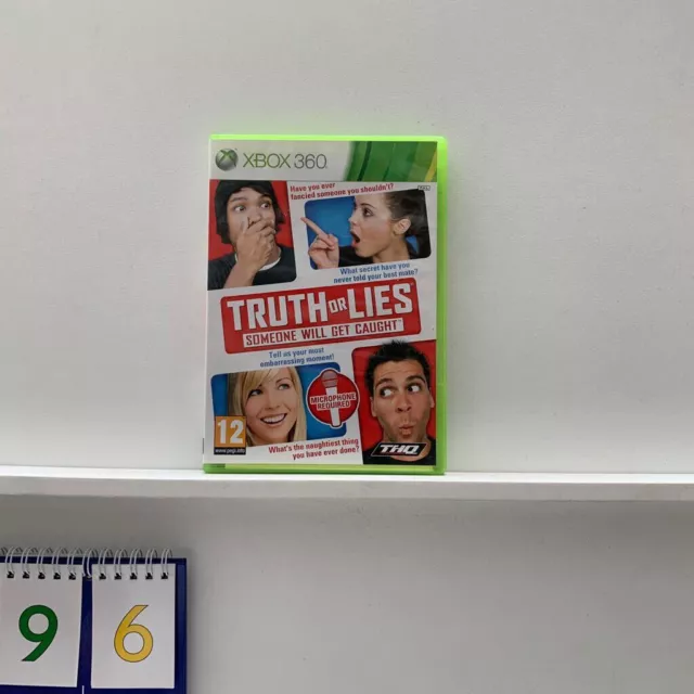 Truth Or Lies Xbox 360 game + manual PAL oz96
