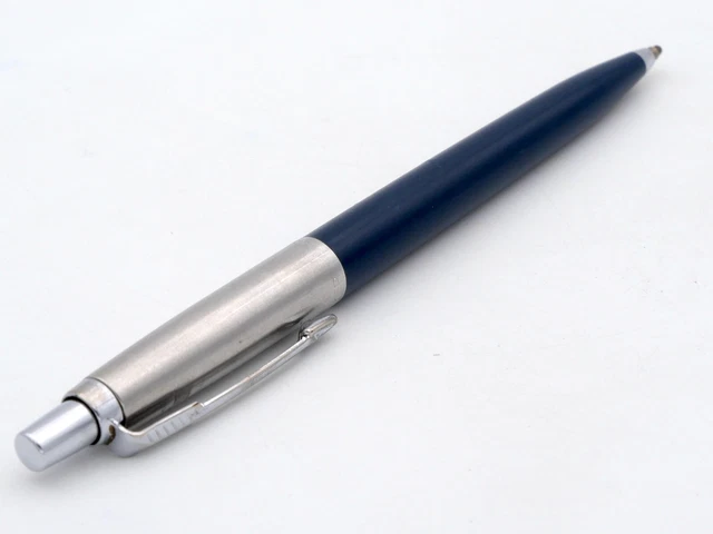 Stylo Parker Duofold – Bille + Porte-mine Marbré Bleu – Neuf Ancien Stock Avec étiquettes