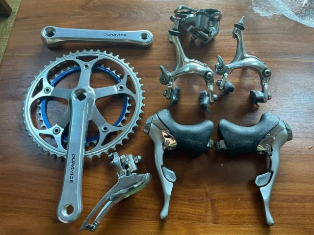 SHIMANO DURA ACE 7400 Groupset Crankset Front Rear Derailleur Shifters Brakes EUR 325 00 PicClick FR